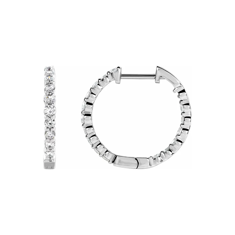 Heidi's Inside-Out Diamond Hoops