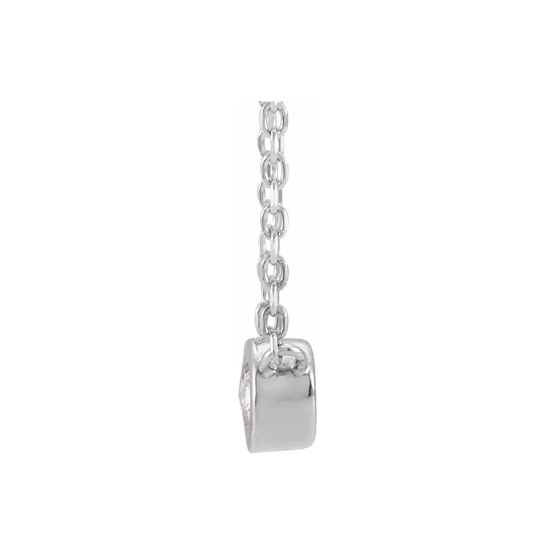 Colgante de bisel de talla rosa