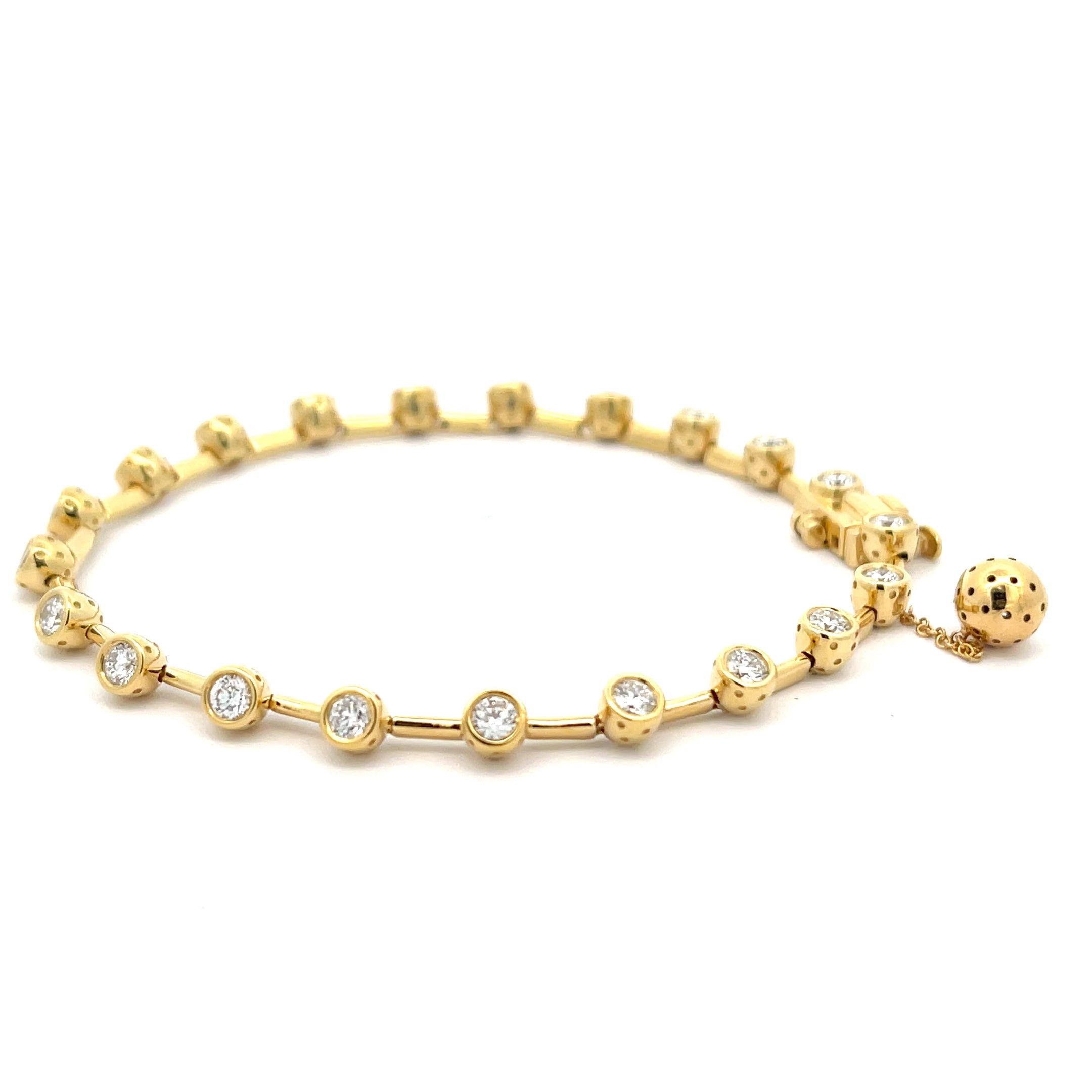 "Down the Line" Diamond Pickleball Bracelet