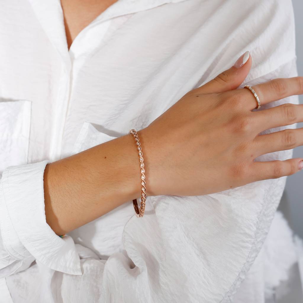 All Eyes on You Diamond Bangle