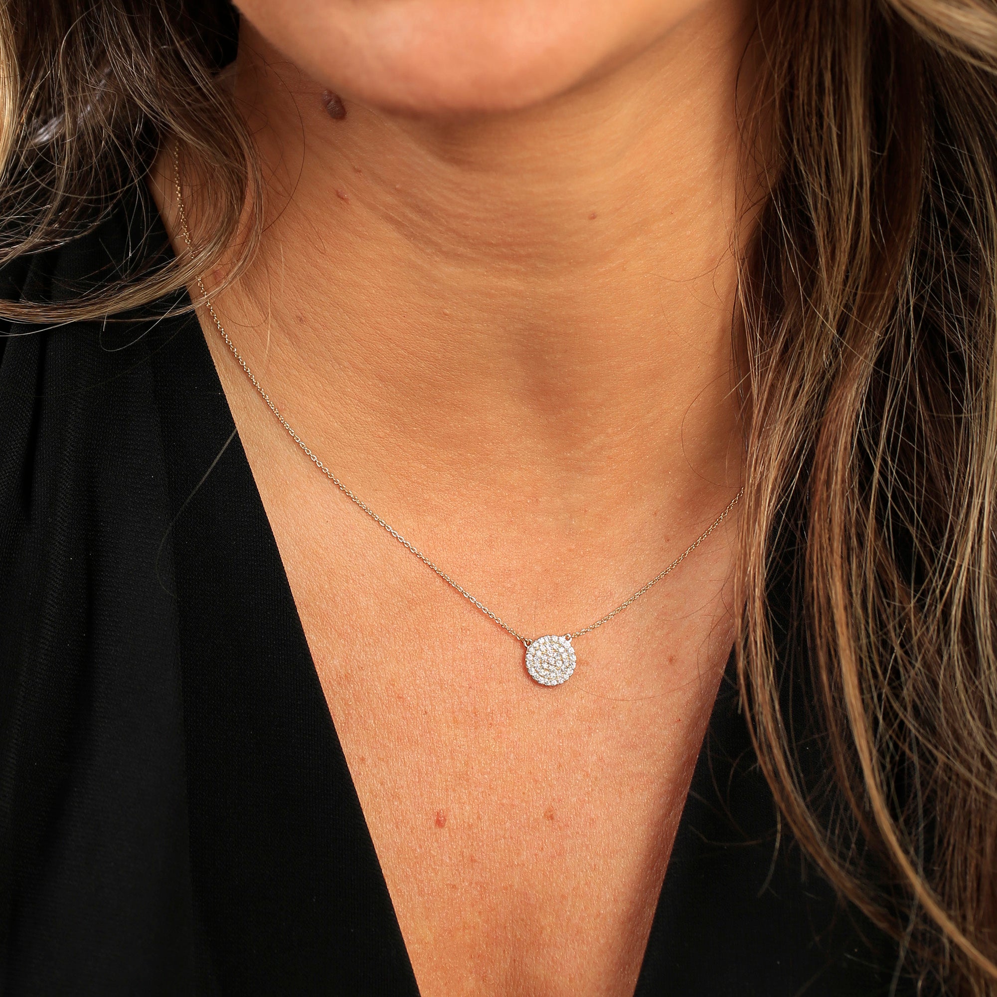 Circles of Diamonds Pendant
