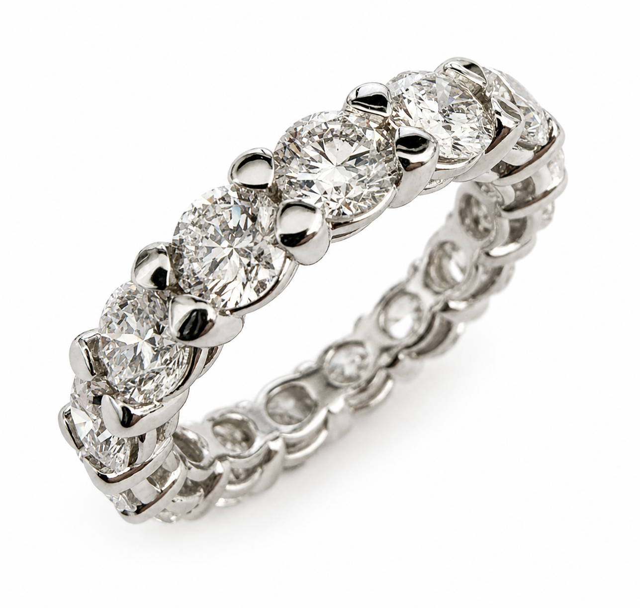 4.37 ct tw Lab-Grown Diamond Eternity Band
