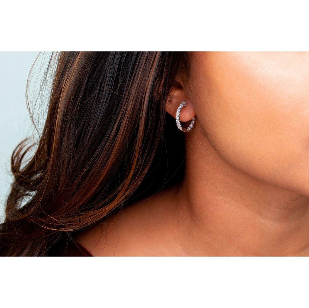 IZZY'S INSIDE-OUT DIAMOND HOOP EARRINGS