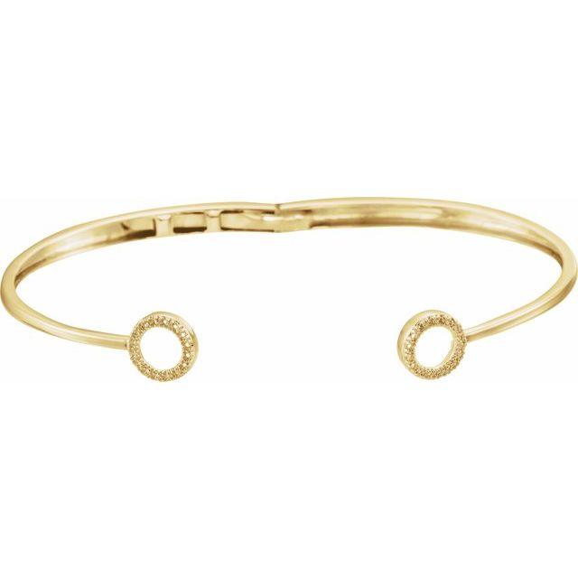 Almost Kissing Gold and Diamond Cuff