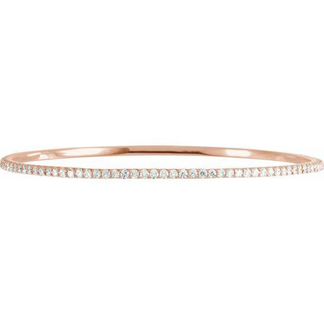 Happy to be Stacked 3.00 CTW Natural Diamond Bangle
