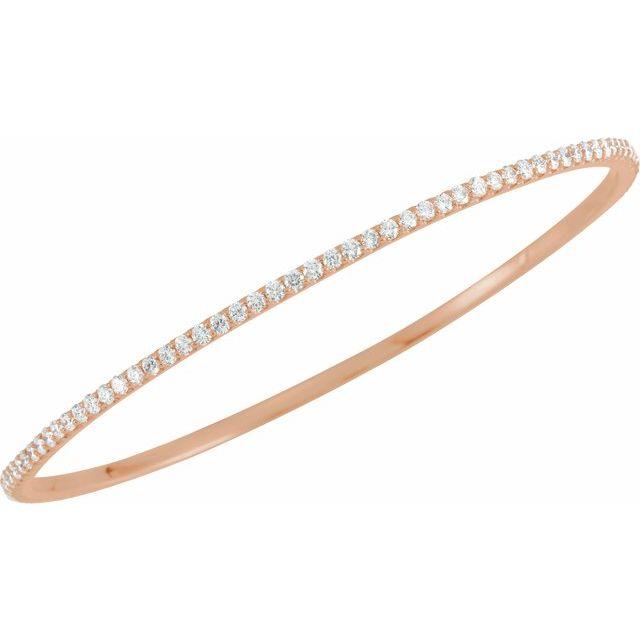 Happy to be Stacked 3.00 CTW Natural Diamond Bangle