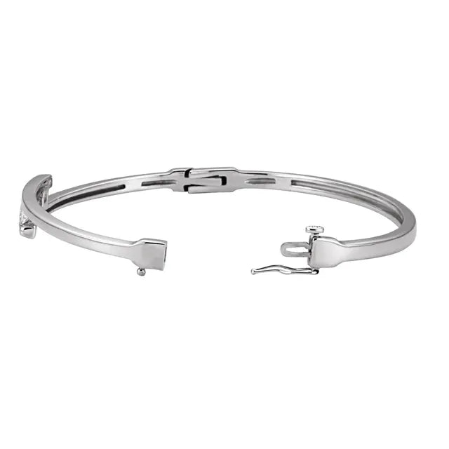 Smile Diamond Bangle Bracelet