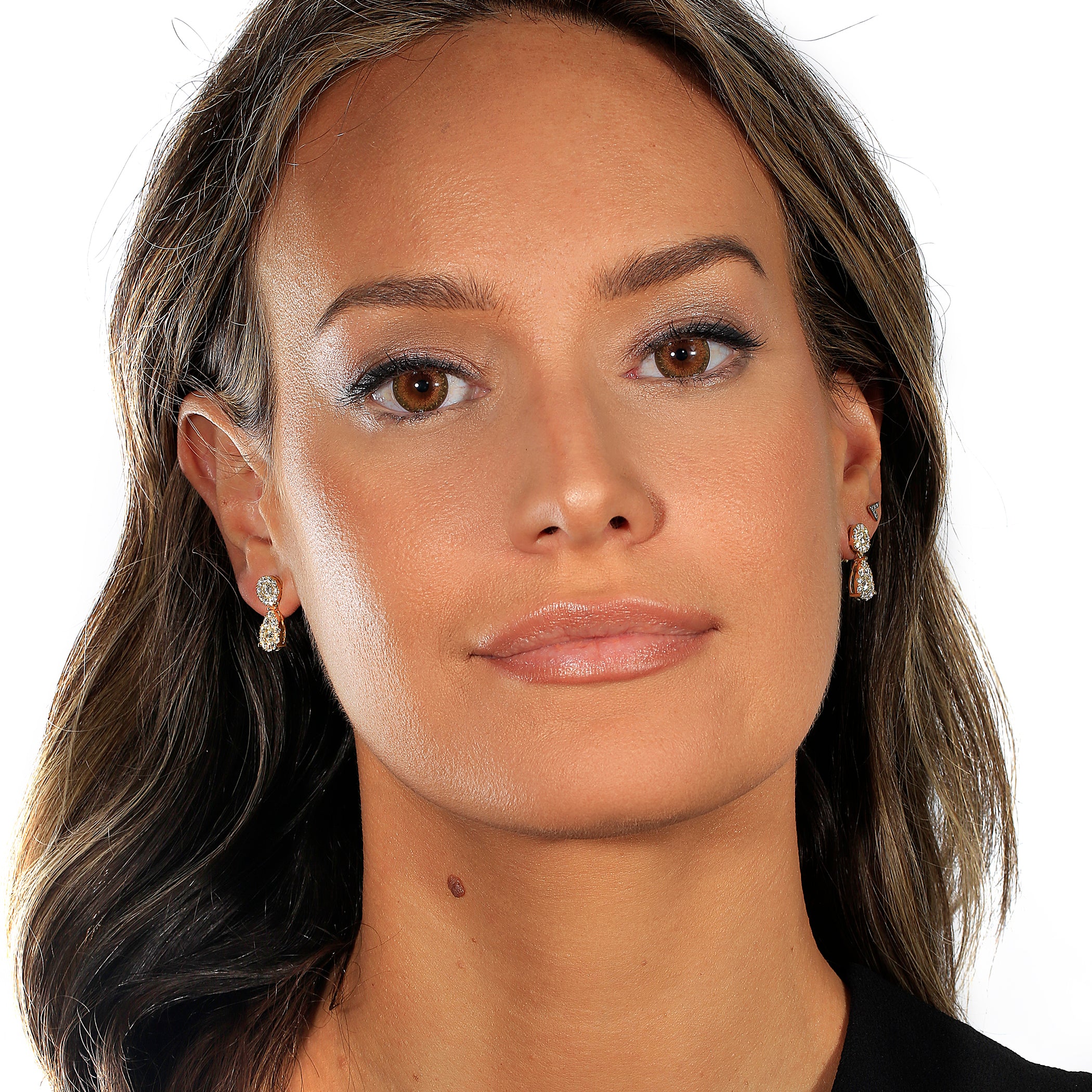 Happy Teardrop Diamond Earrings