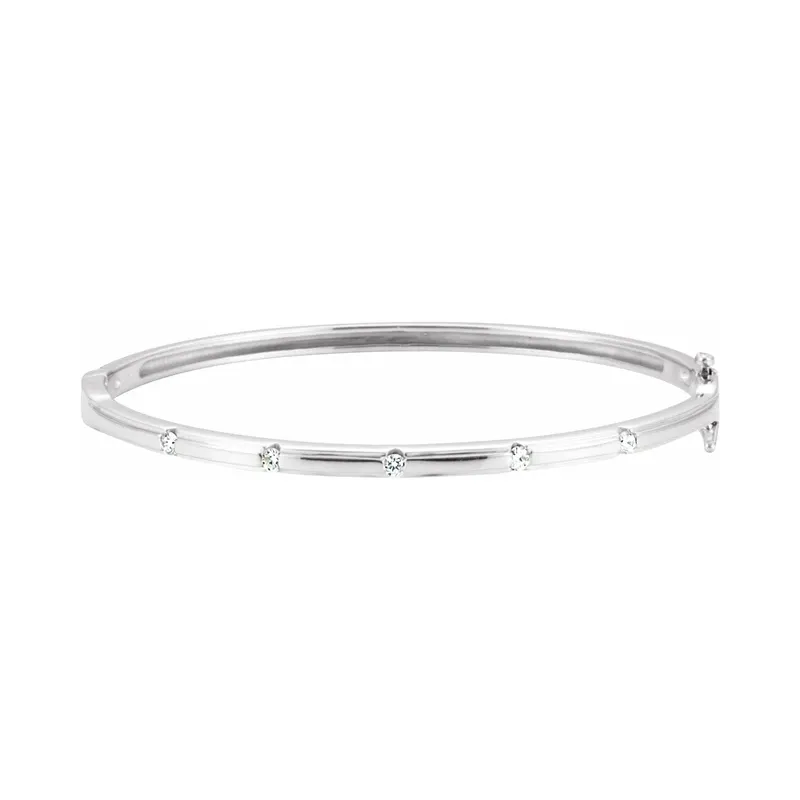 Gold and Diamond Bangle