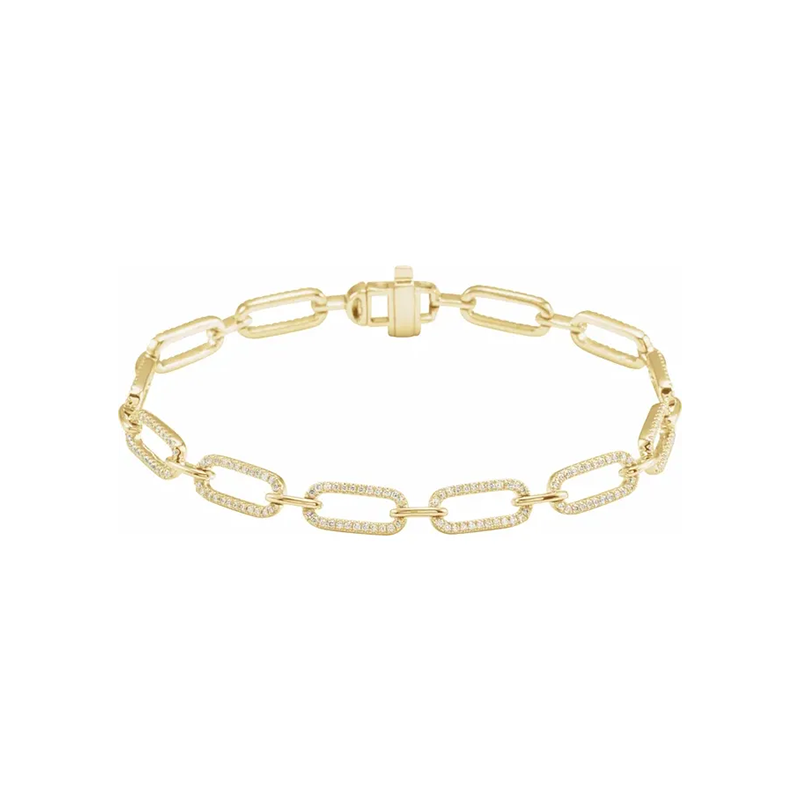 Shimmering Paperclip Bracelet
