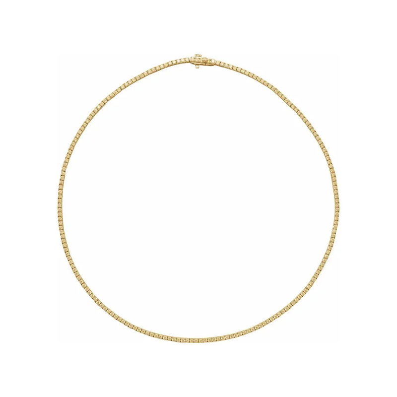 Cloud-Nine Natural Diamond Tennis Necklace