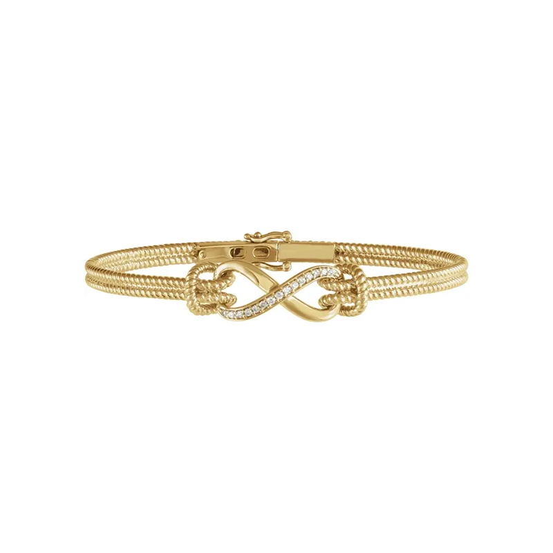 Infinity and Beyond Natural Diamond Bangle
