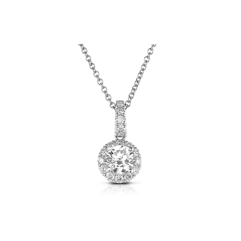 Never Alone Halo Diamond Pendant