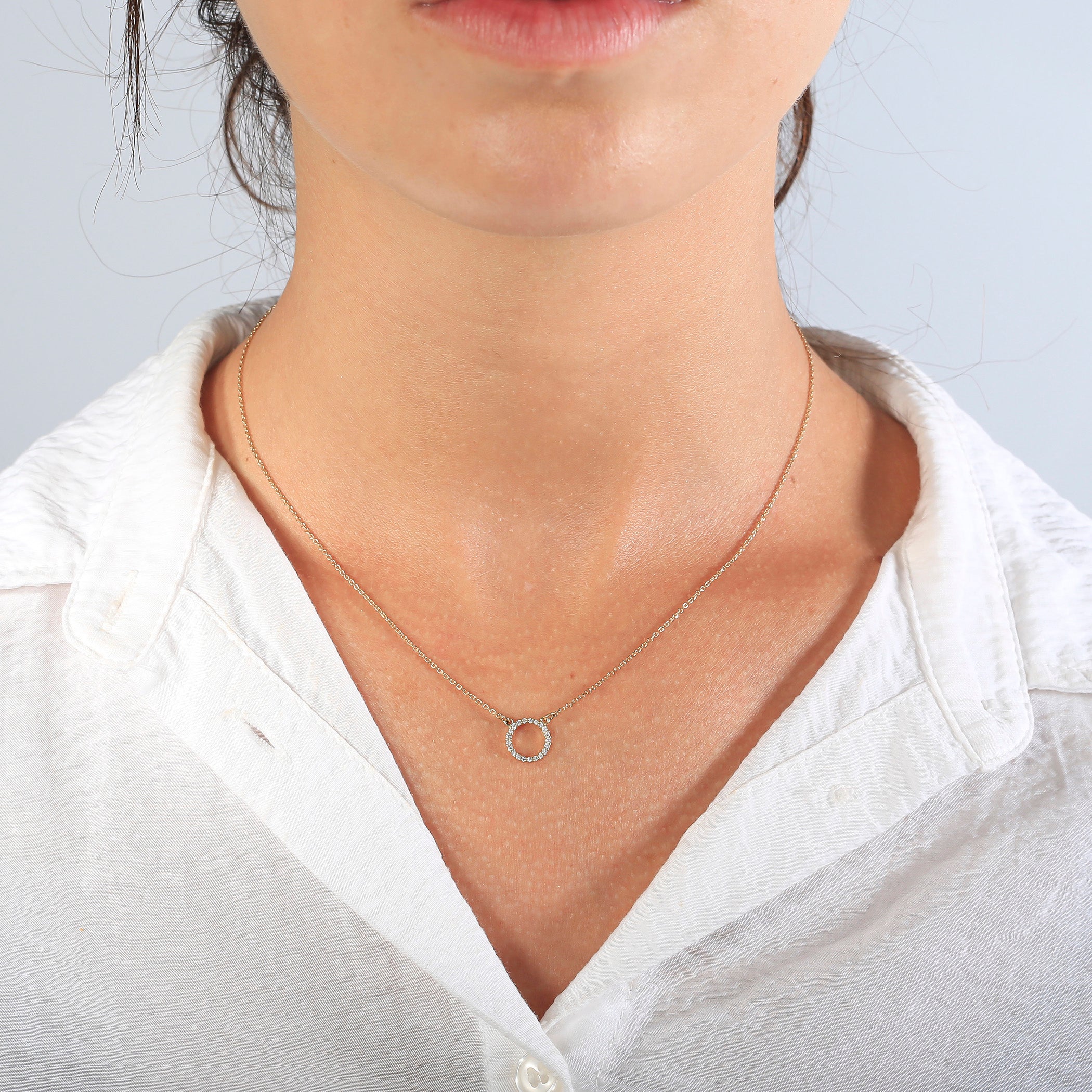 Always Perfect Diamond Circle Pendant