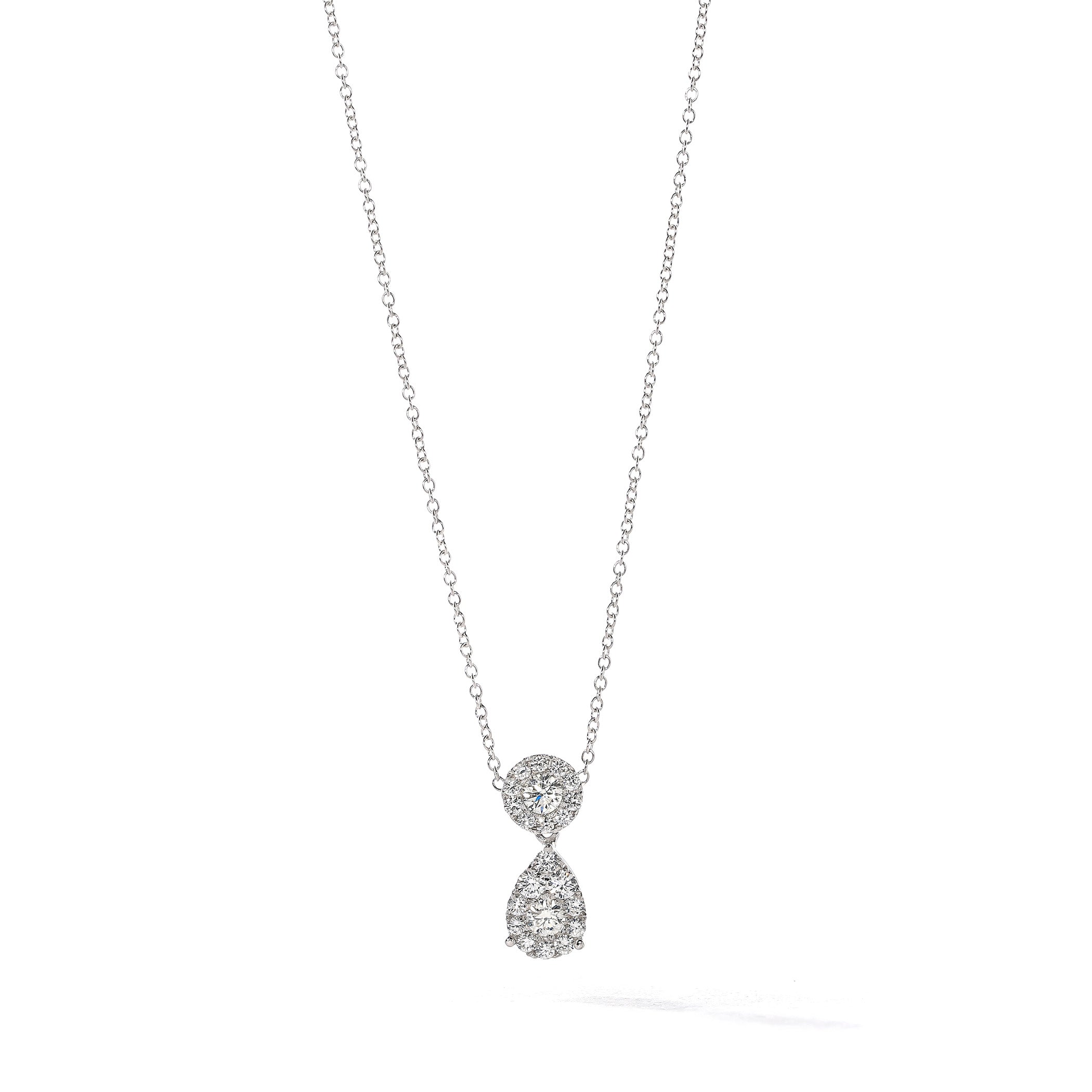 Happy Tear Drop Diamond Pendant