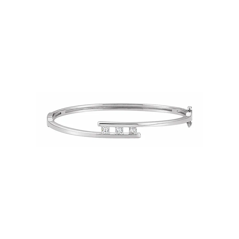 Smile Diamond Bangle Bracelet