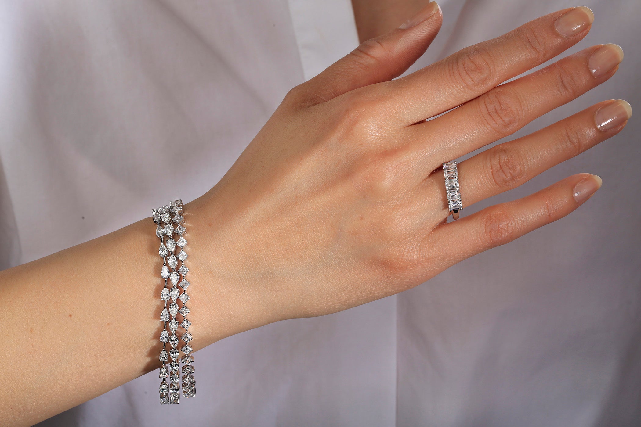 Wishlist 2.03 CTW Emerald-Cut Eternity Band