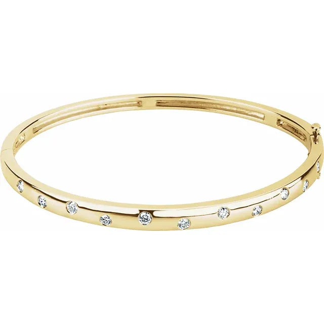Oh My, My Diamond Embedded Bangle