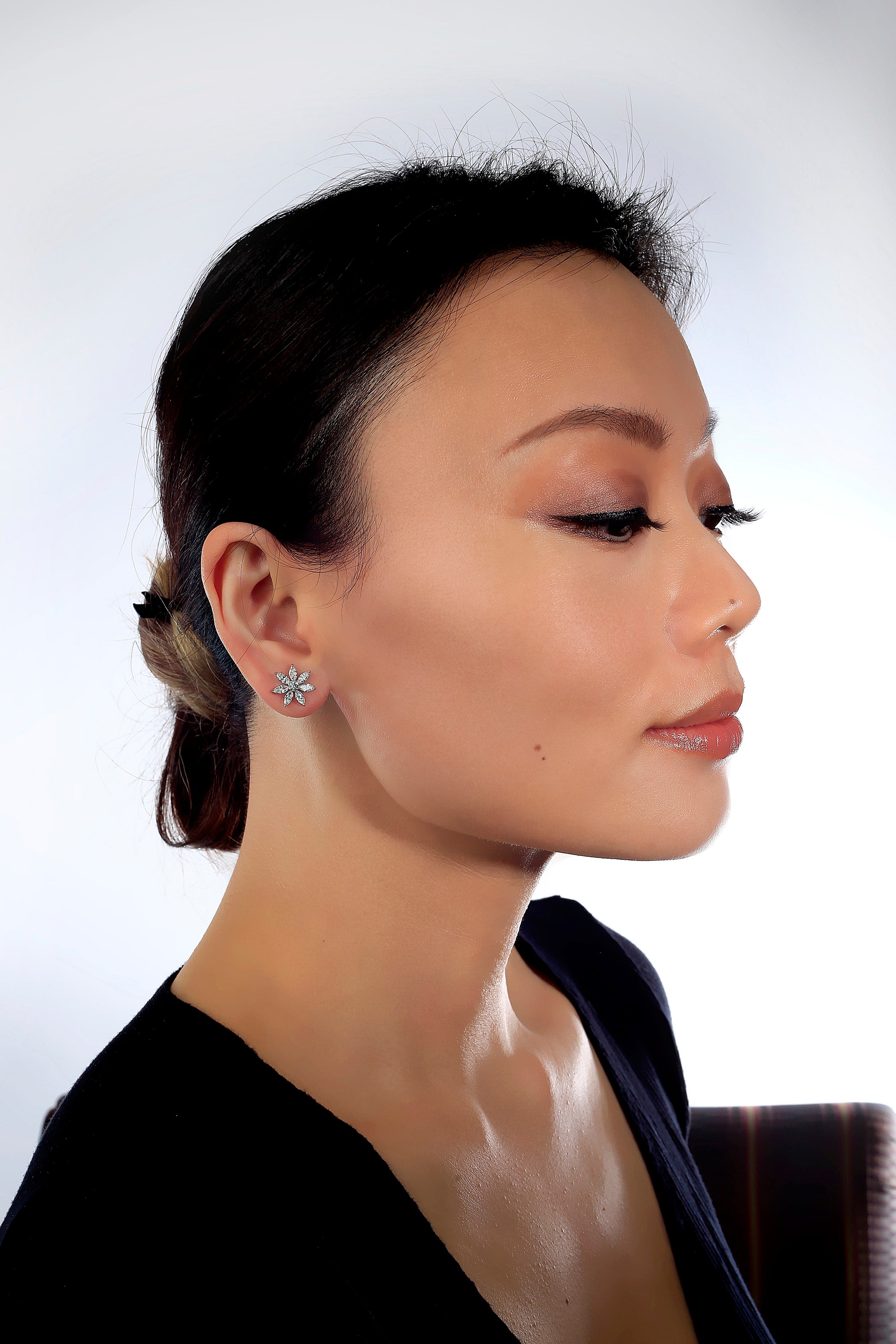 Marquise-Cut Diamond Earrings