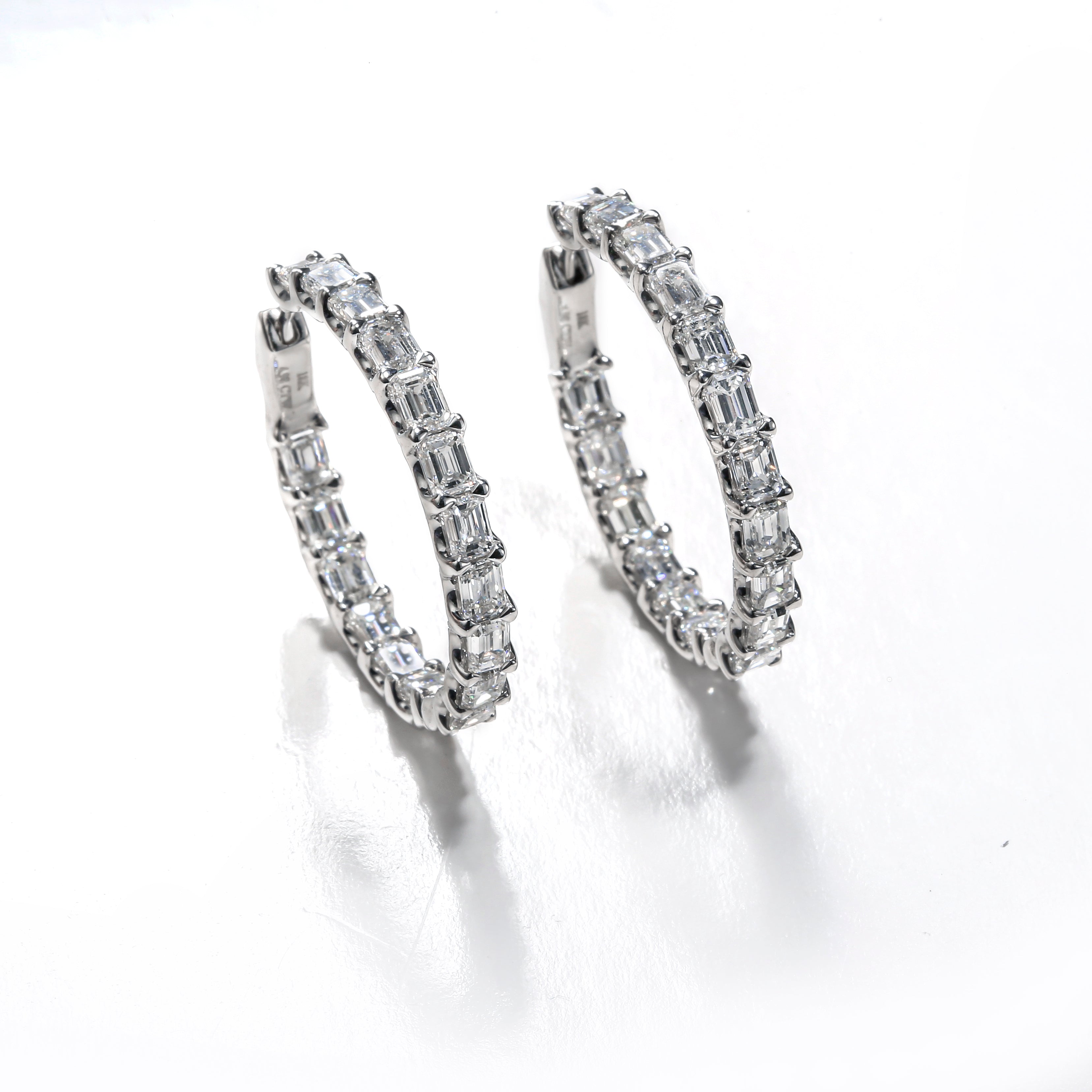 Definitely! 6.14 CTW Emerald-Cut Earrings