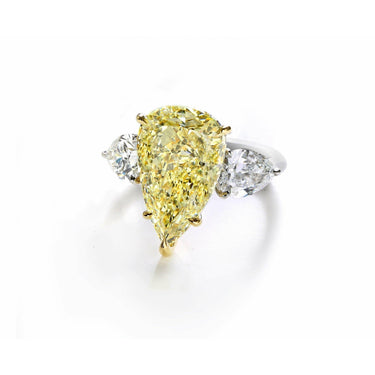 GIA-Certified Fancy-Intense Yellow Diamond Ring - Lumije New York