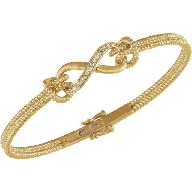 Infinity and Beyond Natural Diamond Bangle