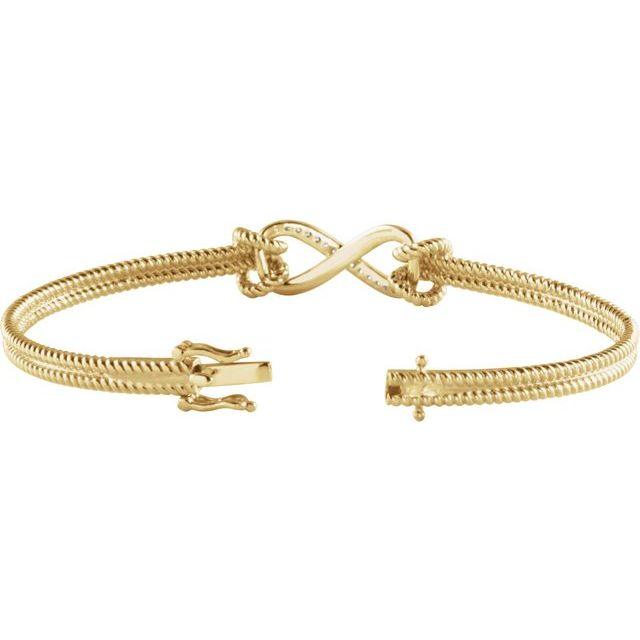 Infinity and Beyond Natural Diamond Bangle