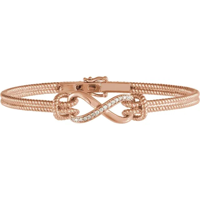 Infinity and Beyond Natural Diamond Bangle