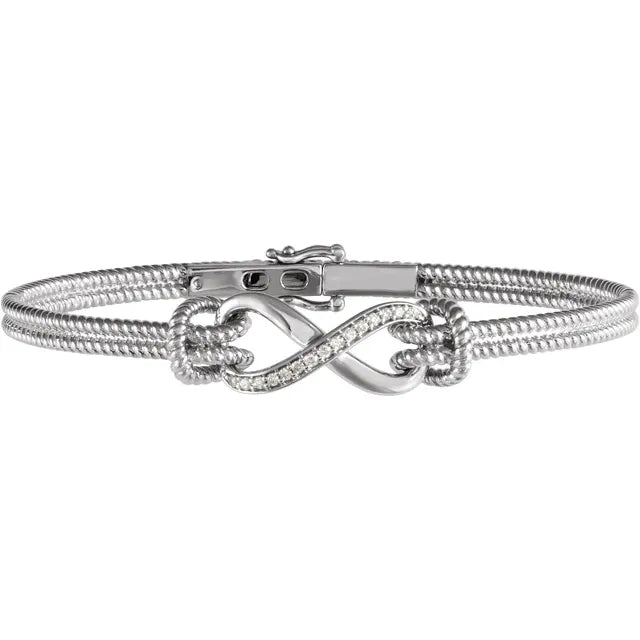 Infinity and Beyond Natural Diamond Bangle