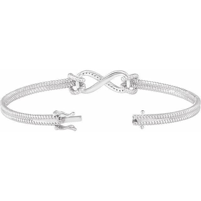 Infinity and Beyond Natural Diamond Bangle