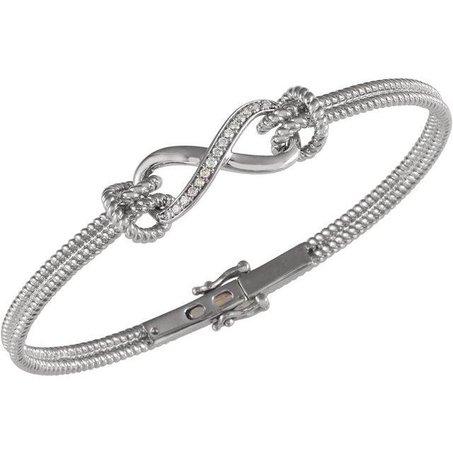 Infinity and Beyond Natural Diamond Bangle