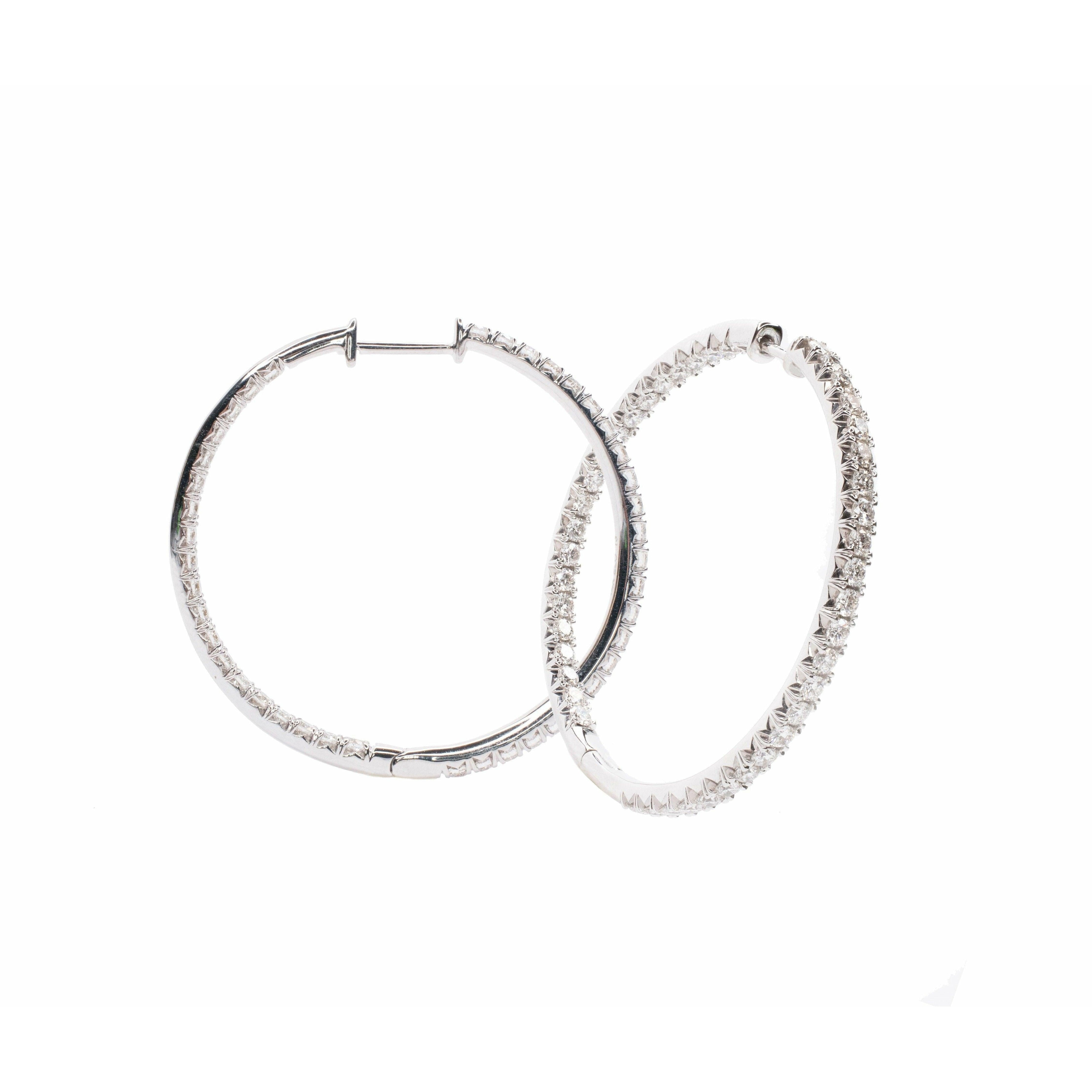Large Diamond Inside-Out Earrings - Lumije New York