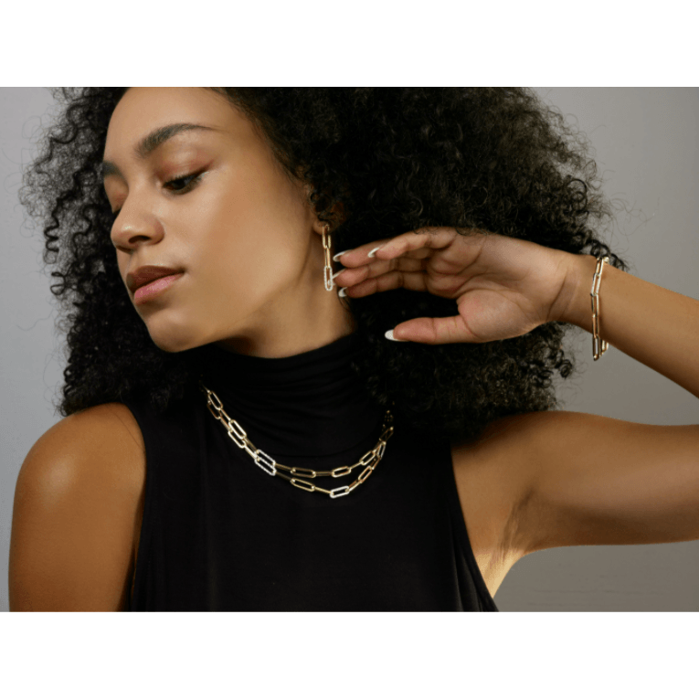 Paperclip & Ice Bracelet - Lumije New York