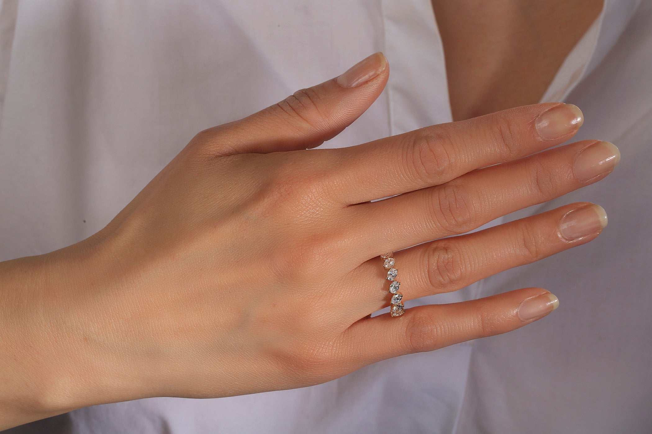 Must-Have 1.21 9-Stone Oval-Cut Diamond Band