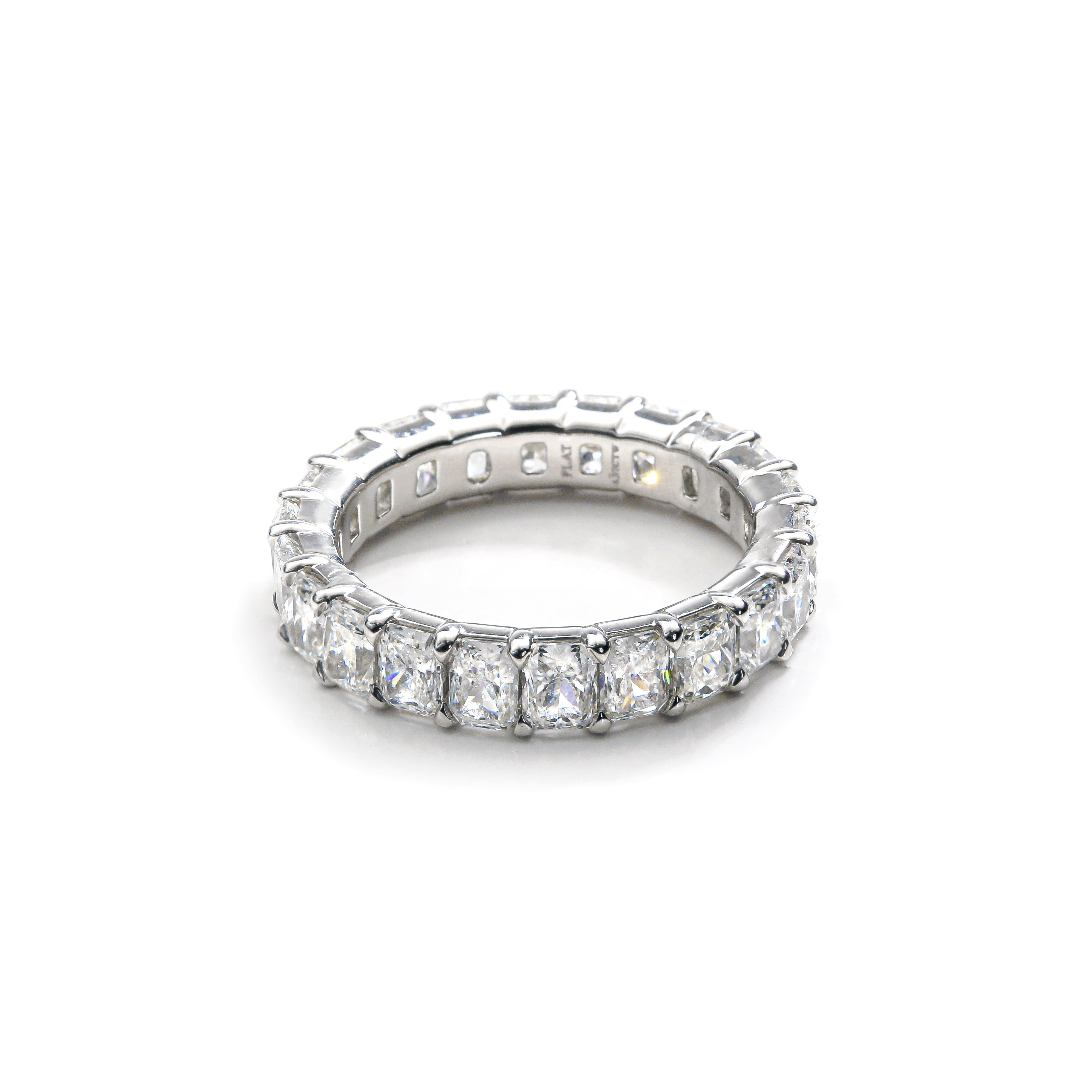 Love it Forever Radiant-Cut Diamond Eternity Band