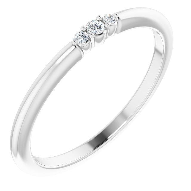 The Trifecta Diamond Stackable Ring - Lumije New York