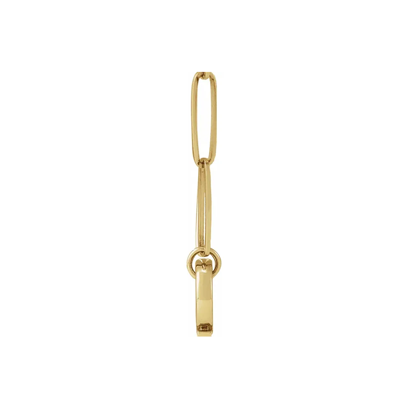 Paper Clip Chain Necklaces in 14K Yellow Gold