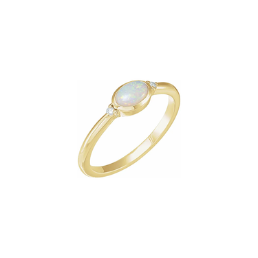 Fiery Opal Ring