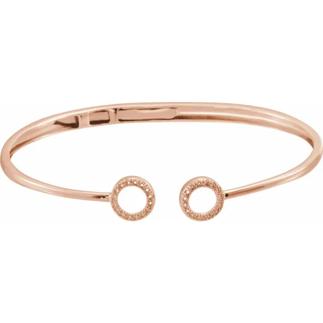 Almost Kissing Gold and Diamond Cuff