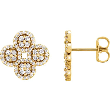 In Love with Clovers Diamond Studs