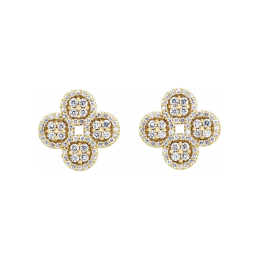 In Love with Clovers Diamond Studs