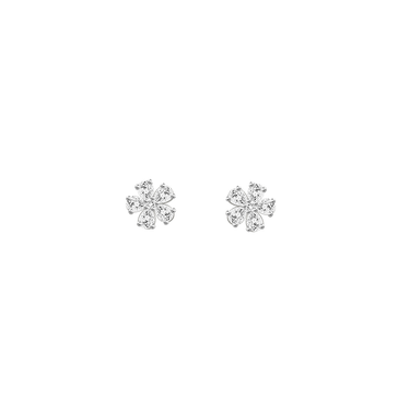 Five-Leaf Clover Diamond Earrings
