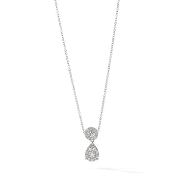 Happy Tear Drop Diamond Pendant