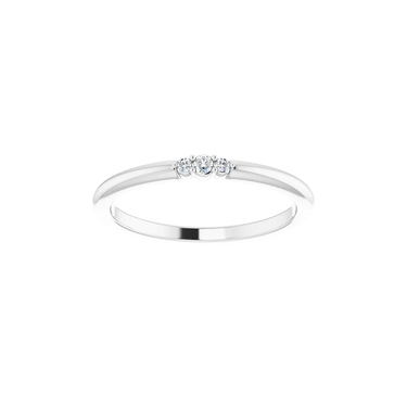 The Trifecta Diamond Stackable Ring