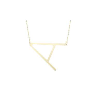 Yours Truly Large 14K Gold Initial