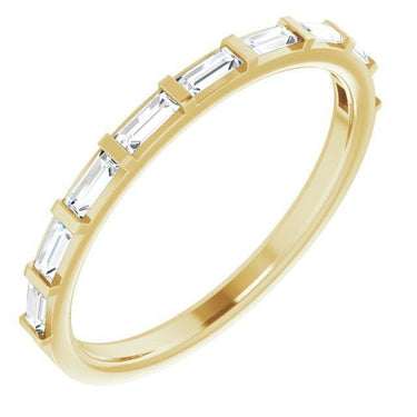 Belmond Royal Diamond Baguette Bezel Ring - Lumije New York