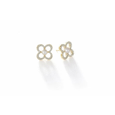 Clover Pearl Earrings - Lumije New York