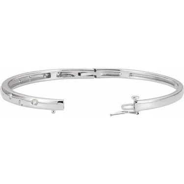 Diamond Embedded Bangle - Lumije New York