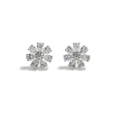 Stare-Worthy 1.17 CTW Pear-Shape Diamond Earrings