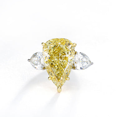 GIA-Certified Fancy-Intense Yellow Diamond Ring - Lumije New York